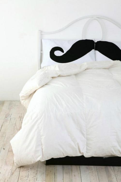 funda de cama moustache