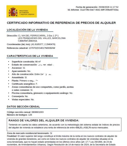 Piso en Calle Vía Ferrocarril, BELLAVISTA (LES FRANQUESES DEL VALLÈS) BARCELONA