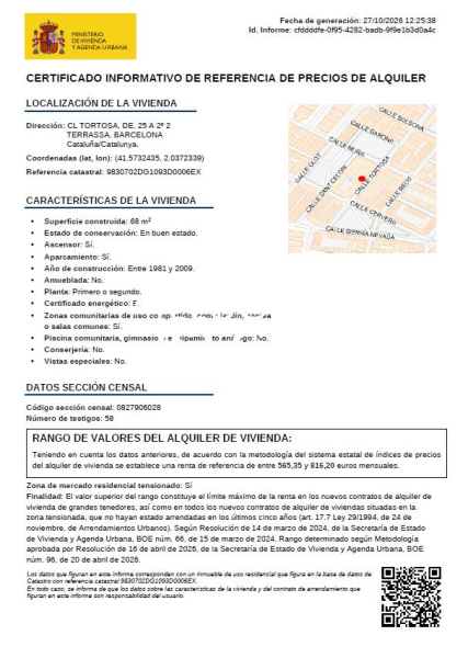 Piso en Calle de Tortosa, TERRASSA BARCELONA