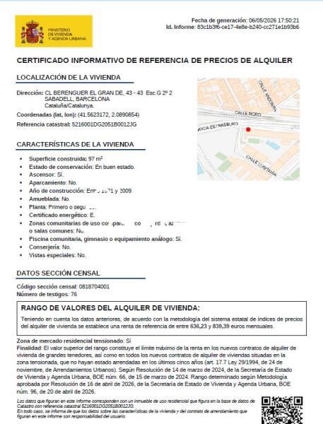 Piso en Calle de Berenguer el Gran, SABADELL BARCELONA