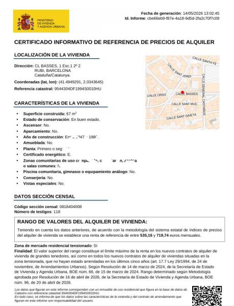 Piso en Calle de les Basses, RUBÍ BARCELONA